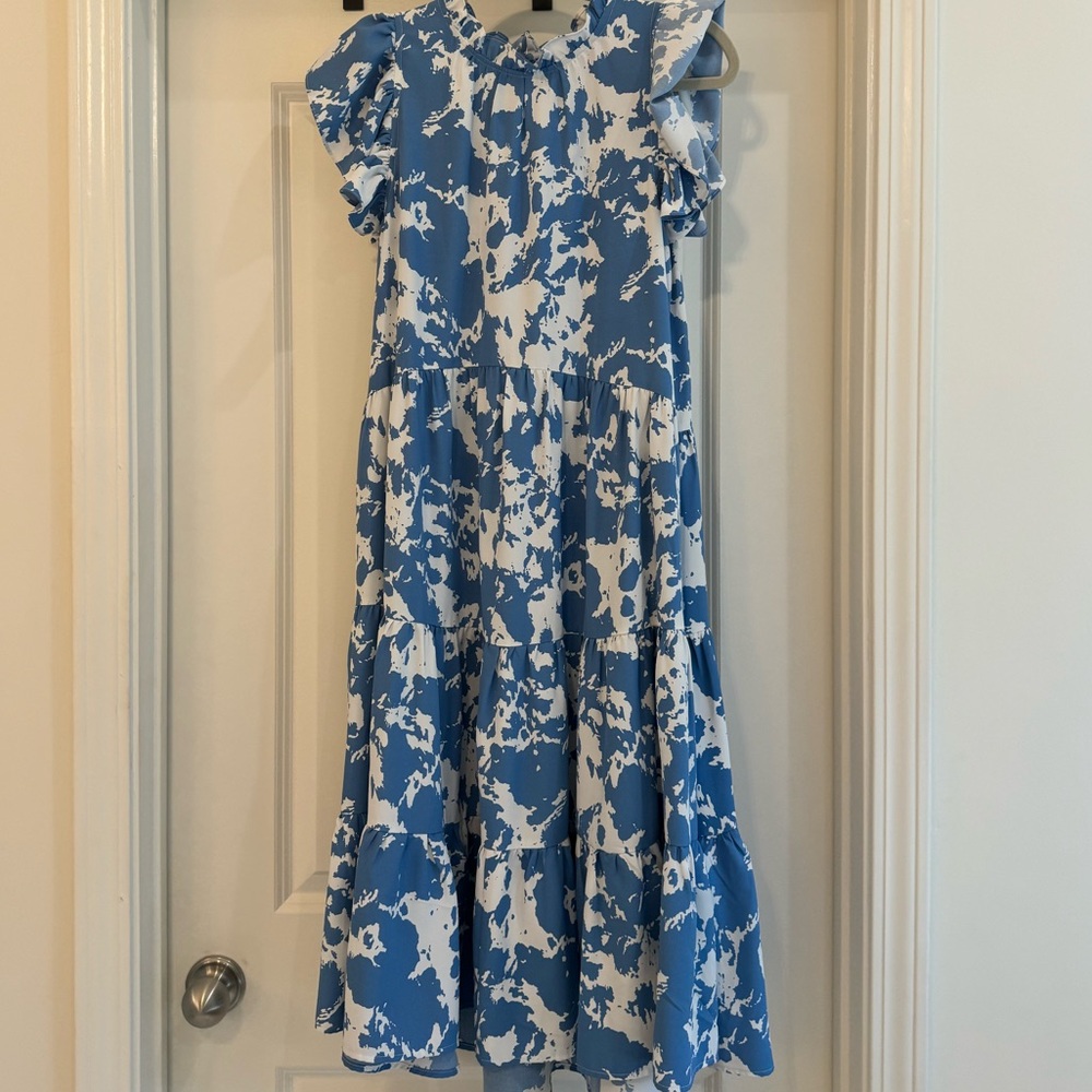 Blue midi dress size Medium